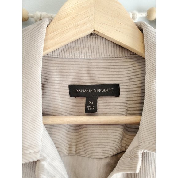 Banana Republic Corduroy Button Up Oversized Shacket XS - Picture 5 of 6